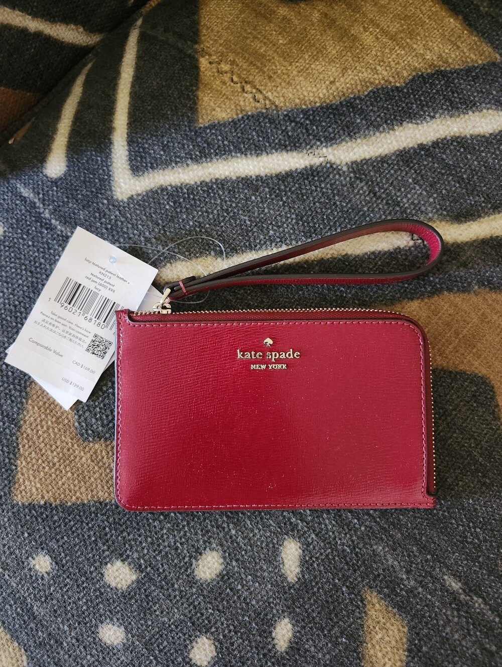 Kate Spade New York Lucy Small L-Zip Card Holder Wristlet (Style KN215) NWT
